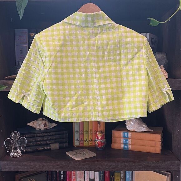 NWT For Love & Lemons Maureen Blazer Crop Top Size Small - Picture 6 of 6